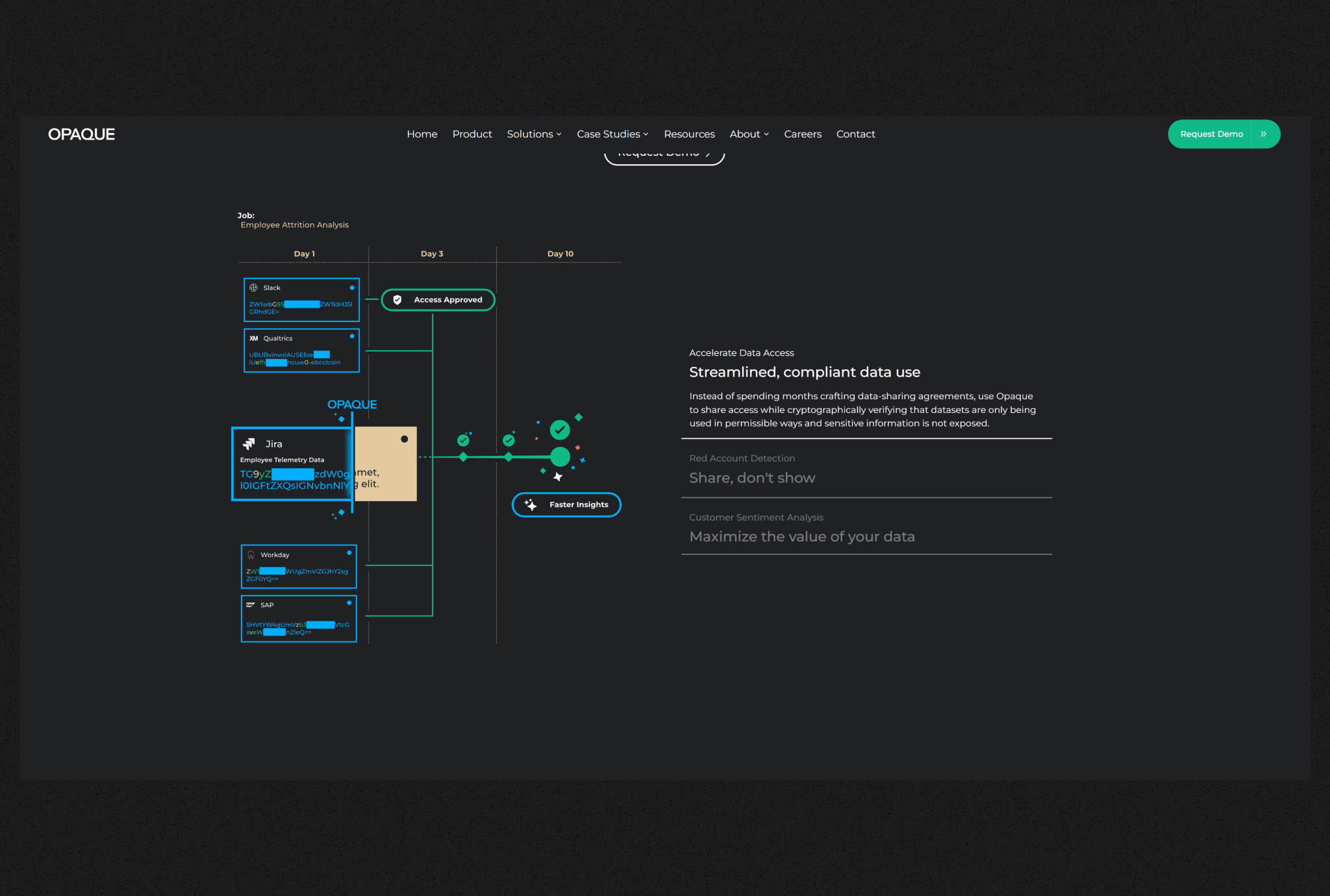 Opaque brand identity design elements including logo, color palette, and typography system